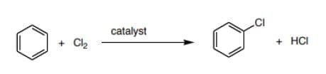 catalyst
CI
Cl2
+ HCI
