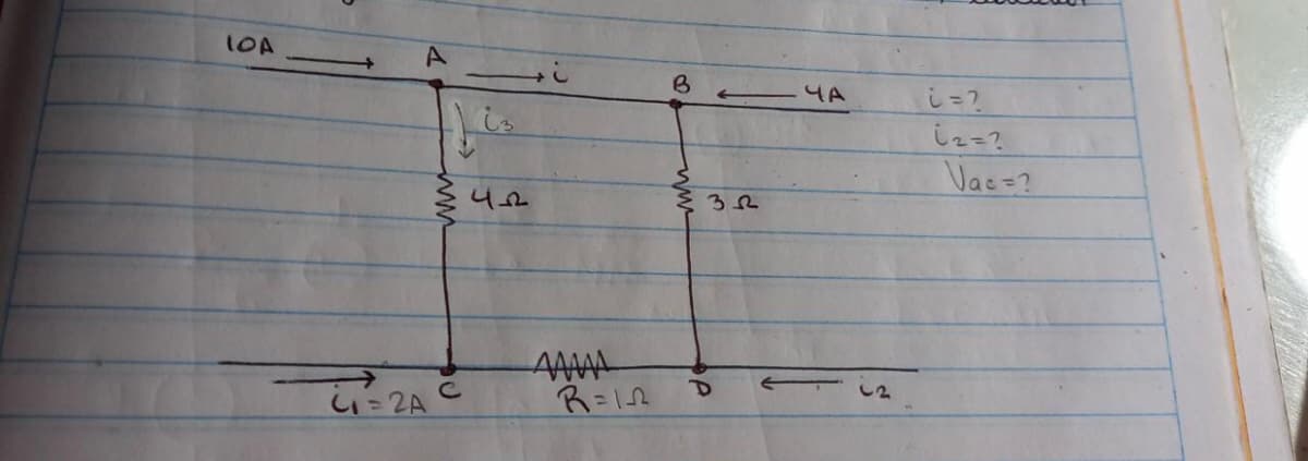 LOA
A
UT-2A
чл
ААААА
В=14
в
м
зл
D
ЧА
2
i = ?
iz=?
Vac=?