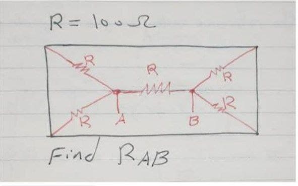 R= lo02
Find RAB
