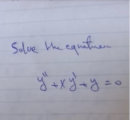 Solve He equatuen
