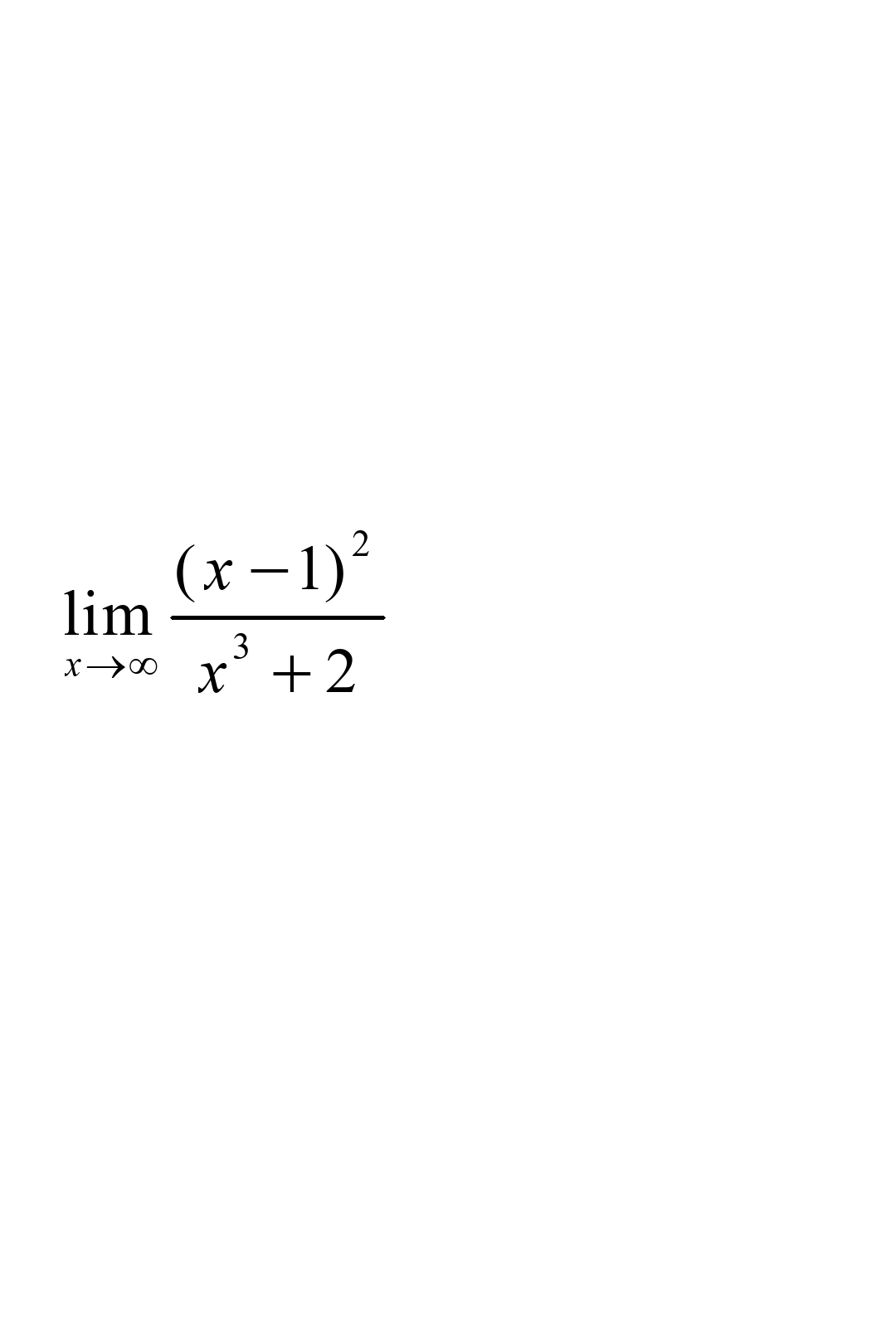 (х-1)?
lim
3
x→0 x +2
