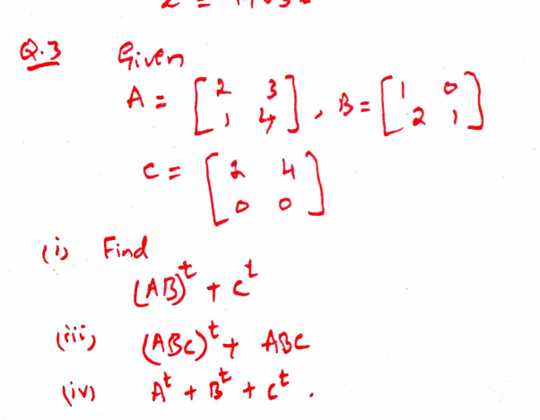 Q3
Given
Aン
う Find
(rii, (ABe)*+ ABC
(iv)
