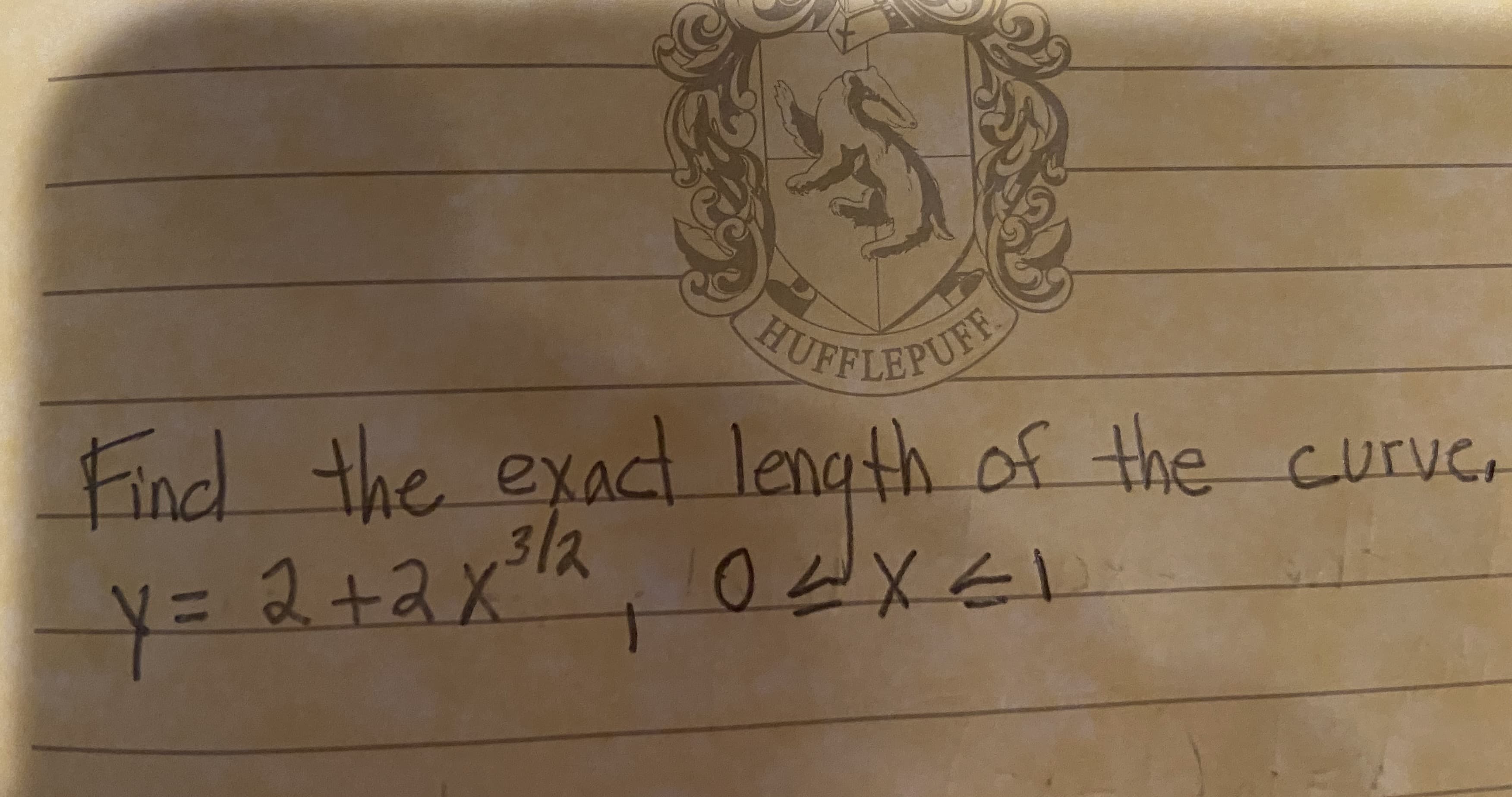 Find the exac length of the curve
3/2
, 0dxE
y=2+2x
