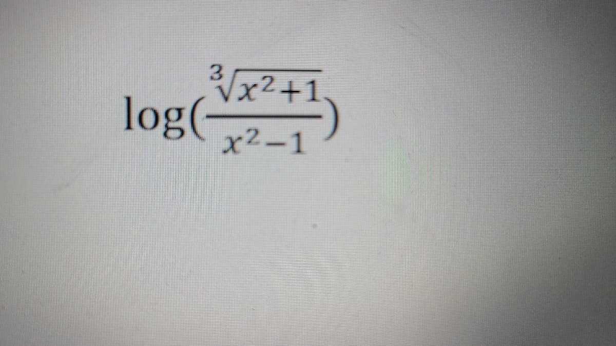 3.
Vx²+1
log(-
x2-1
