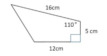 16сm
110°
5 сm
12cm
