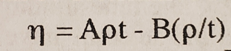 n=DApt - B(p/t)
