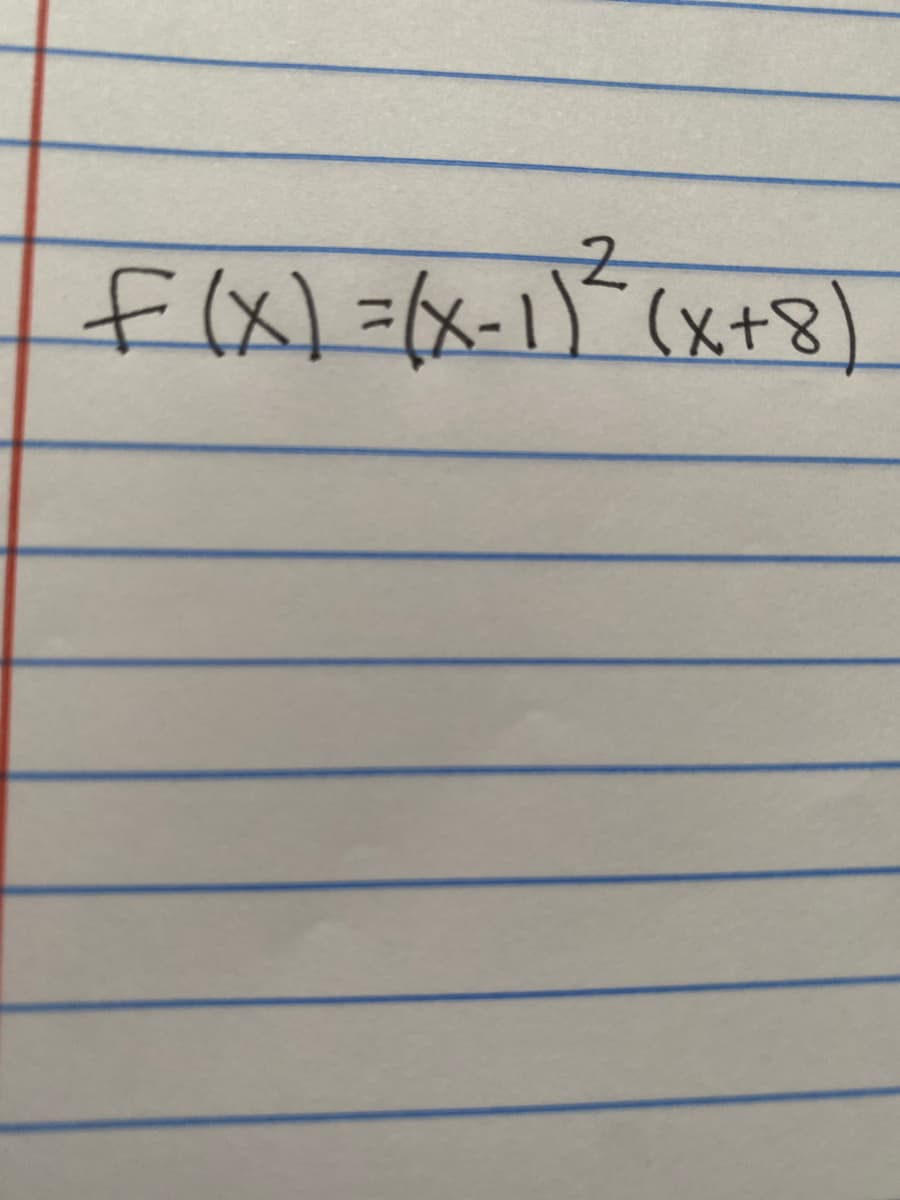 fIx)=(x-1)(x+8
