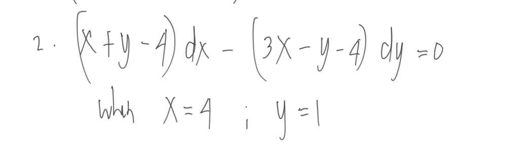 dx
2.
wheh X=4
y =
l
