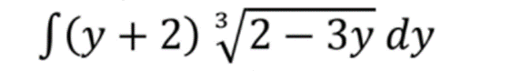 S(y + 2) 2 – 3y dy
