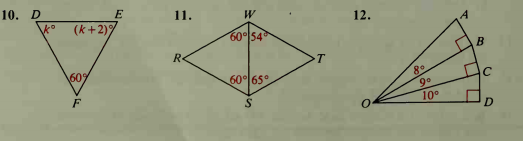 10. D
E
11.
(k+2)
12.
60° 54
R-
B
T
609
60° 65°
80
90
10°
F
D.

