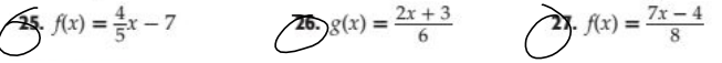 2x + 3
26. g(x)
- f(x).
7x - 4
8.
%3D
