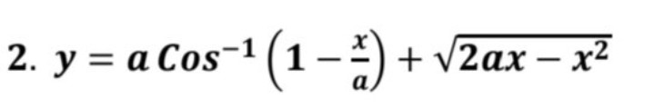 2. у %3D а Сos-1
(1-3) + V2aх — х7
