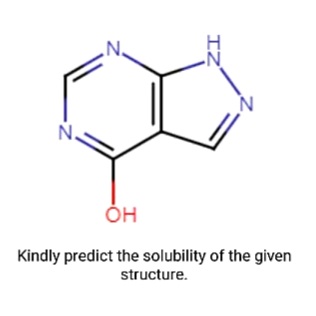 N.
ÓH
Kindly predict the solubility of the given
structure.
IZ
N.
