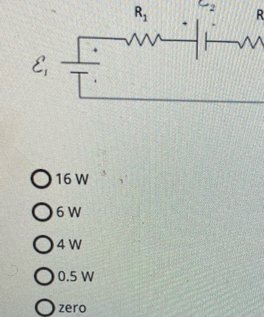 E₁
R₂₁
ли
E
O 16 W
O6W
O4 W
O 0.5 W
zero
R