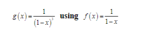 g (x)=-
(1-x)
using f(x)=-
1-x
1.
