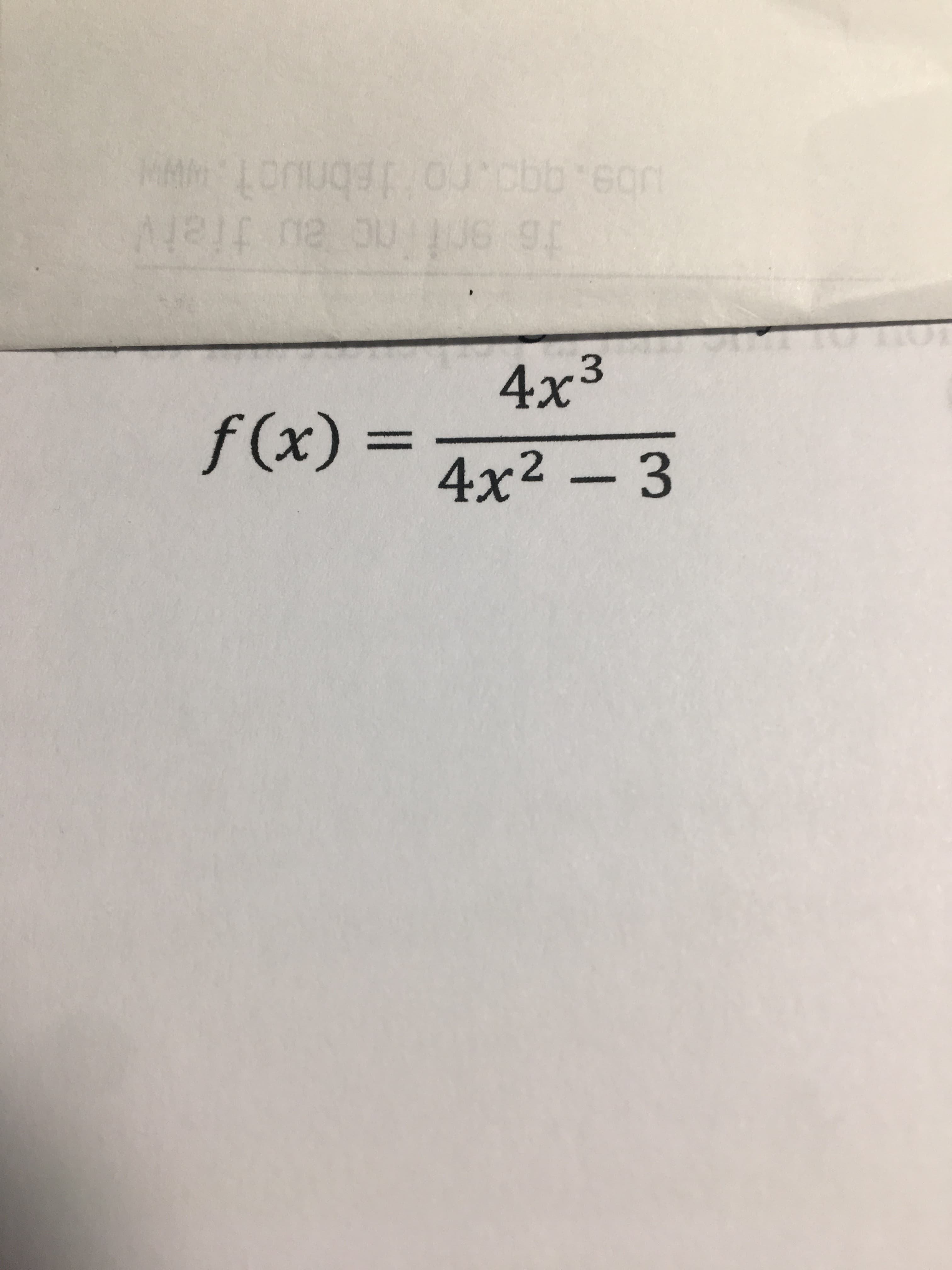 4x3
f(x)%3=
4x2 - 3
