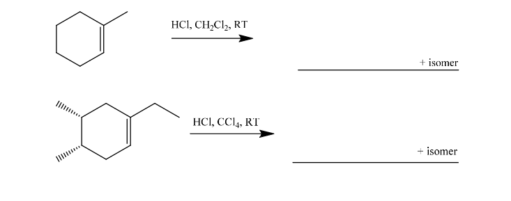 HCl, CH,Cl2, RT
+ iso
mer
HCI, CCl,, RT
Il
+ isomer
