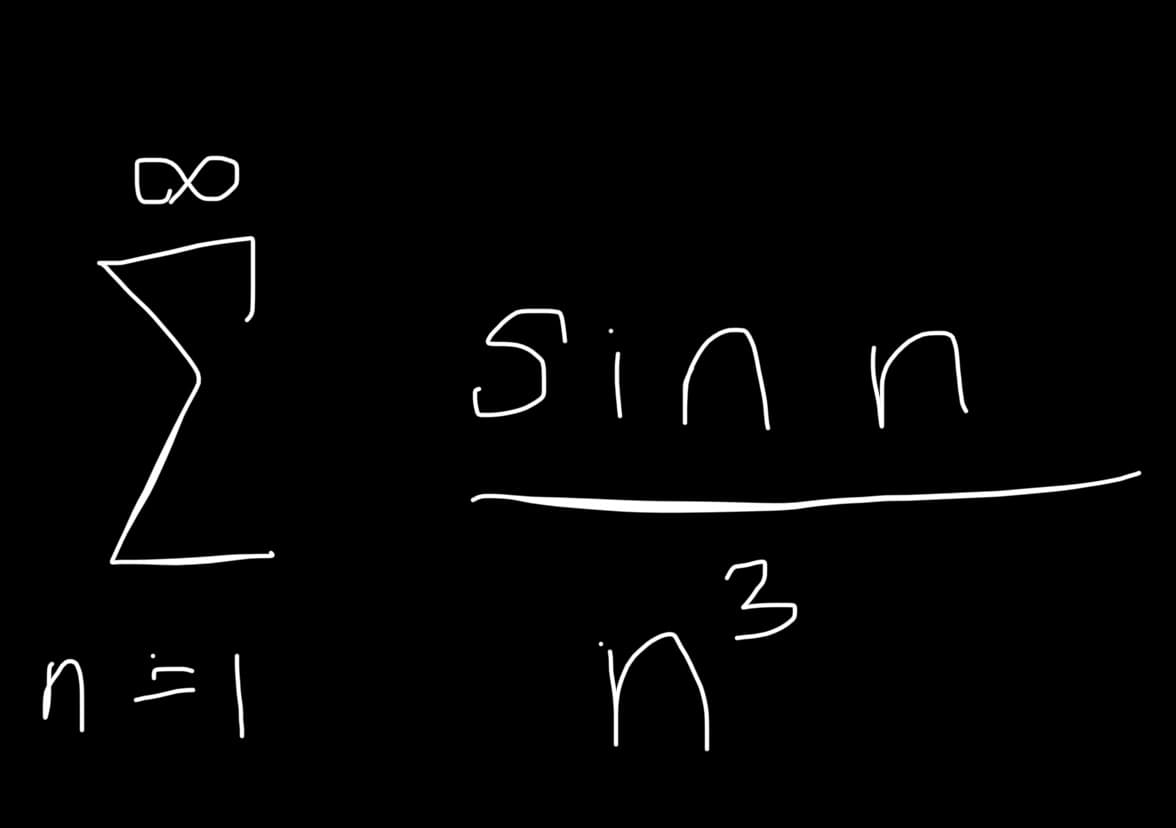 Σ
n=1
sinn
3
n