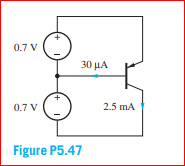 0.7 V
30 μΑ
0.7 V
2.5 mA
Figure P5.47
