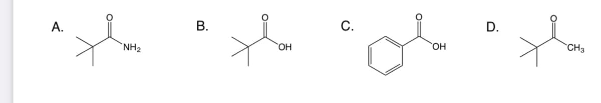 А.
NH₂
B.
ОН
с.
OH
D.
CH3