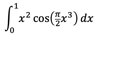 x² cos(x³) dx
