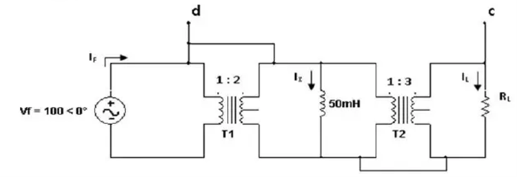 Vf=100<0°
d
1:2
T1
50mH
1:3
T2
"₁
www.
R₁