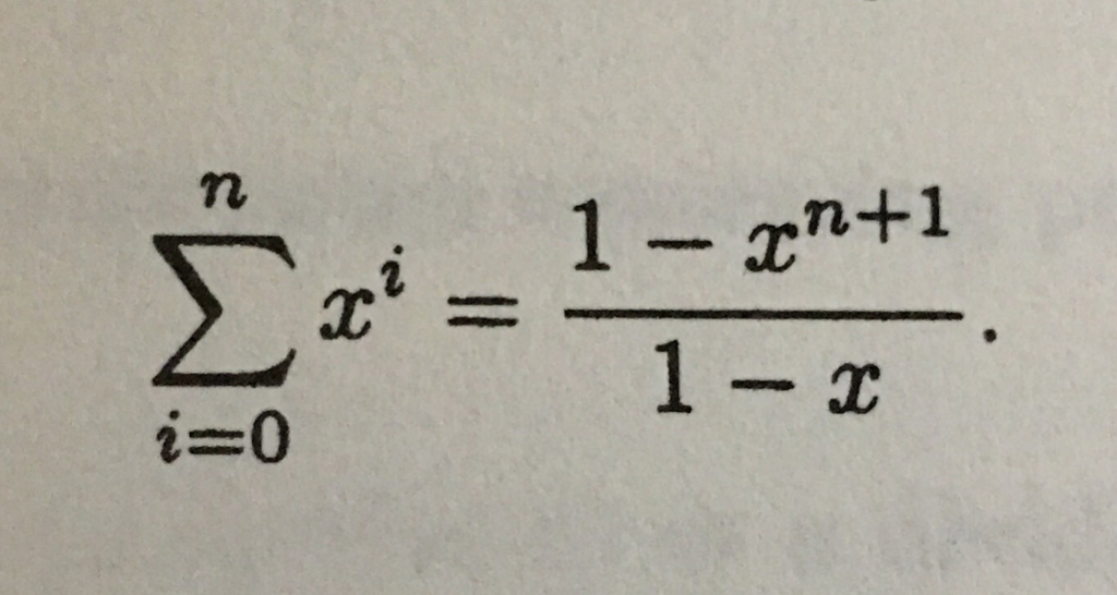 1- xn+1
ニ
:-
1- x
i=0
