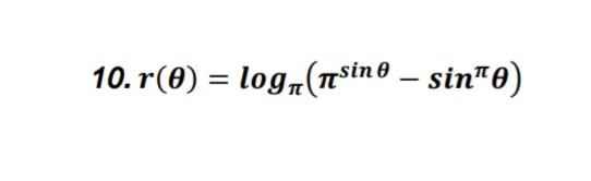 10. r(0) = log,(nsin0 – sin" 0)
