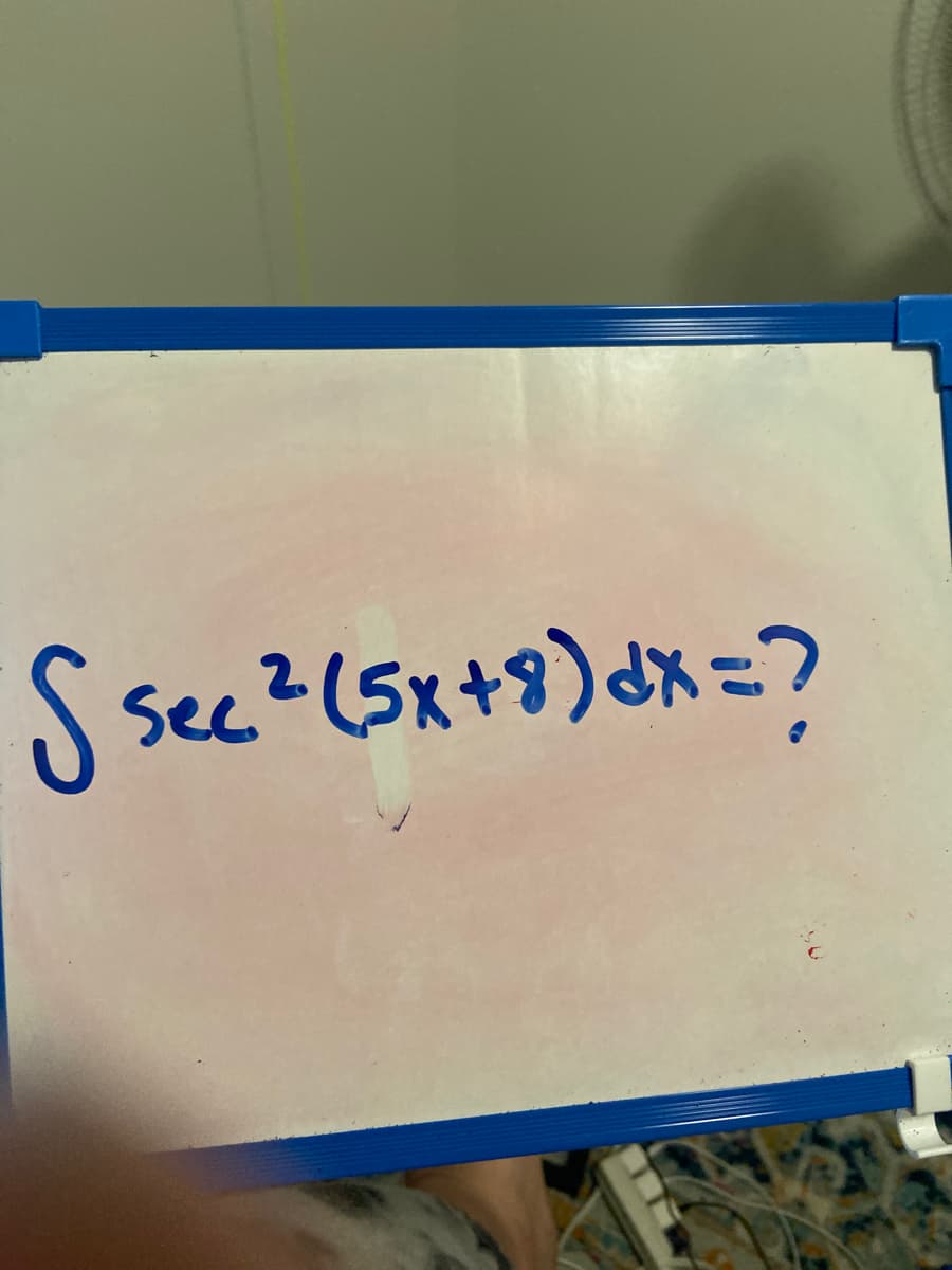 S sec2(5x+8) dx=?
