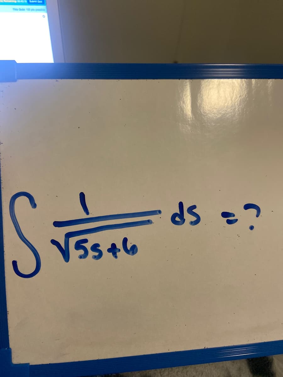 This Gu 100 e poe
ds =?
Sp.
V5s+6
