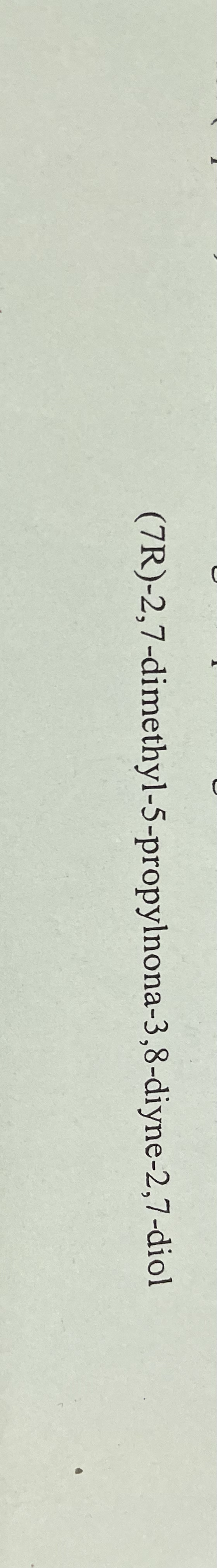 (7R)-2,7-dimethyl-5-propylnona-3,8-diyne-2,7-diol