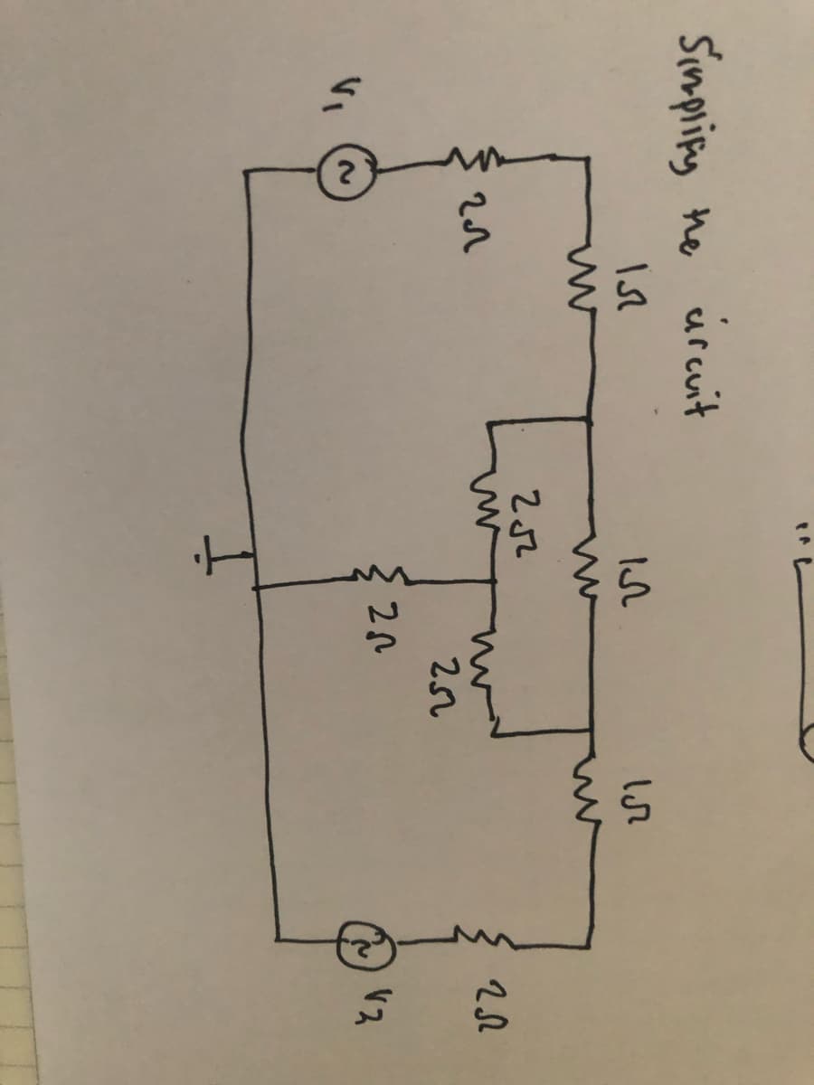 Simplify the circuit
гл
دا
Is
252²
252
{20
28
53
252
V2