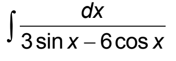 dx
3 sin x - 6 cos X