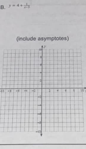 B. y-4+금
(include asymptotes)
201
-10 -3
10
