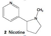 .N.
CH3
2 Nicotine
