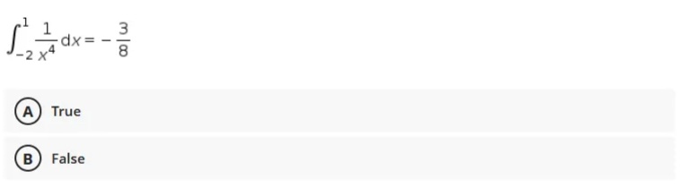 ܘܐ]
1²dx=3
8
A True
(B) False
m|