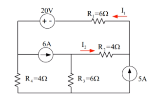 20V
R,=6N
+ -
6A
1 R,=42
R,-42
R,-6N
5A
