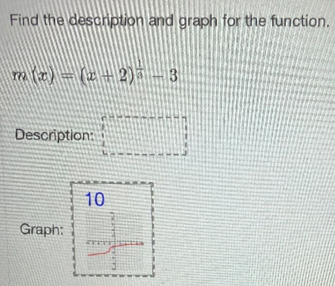 Find the description and graph for the function.
Description:
10
Graph:
