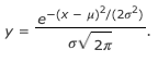 e-(x - u)?/(202)
y =
oV 27

