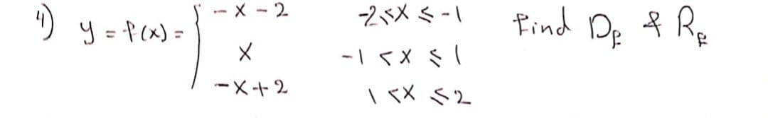 2バメミ-1
Find Dp f Rp
ー X - 2
りy=f(x) -
ーX+2
