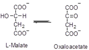 coo
но-с-н
CH2
čo0
çoo
Č=0
CO0
CH2
čo0
L-Malate
Oxaloacetate
-CICI
