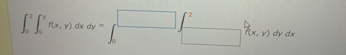 7x, v) dy dx
f(x, y) dx dy =
