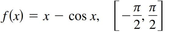 f(x) = x – cos x,
2' 2
