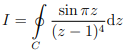 sin TZ
I =
(2 – 1)a dz
zp-
