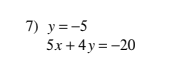7) y=-5
5х +4у3-20
