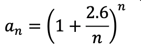 an
= (1 + 2,6) ²
1)