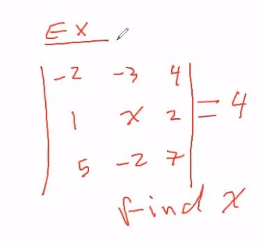 EX
ー3
=4
ー2 そ
find x
