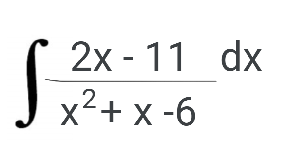 J
2x - 11 dx
2
x²+x-6