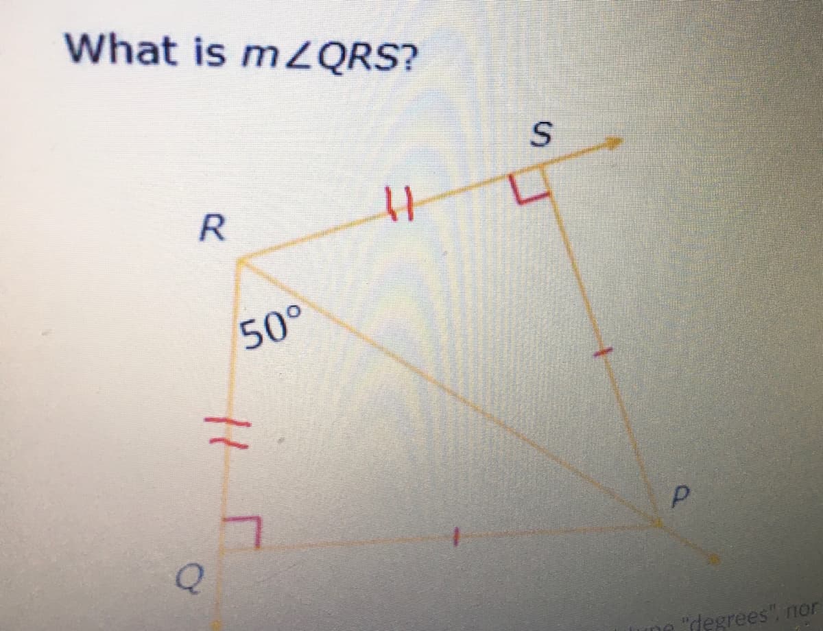 What is m2QRS?
50°
"degrees", nor
SI
