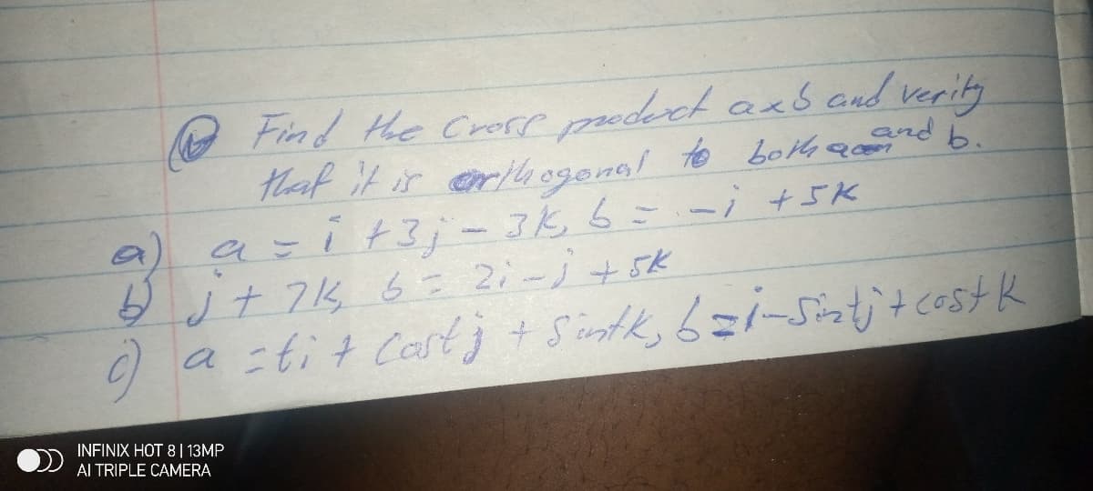 O Find the Crore peoderct axó and verity
that it ir erih ogenal
to bol4and b.
aこ1t3-3K 6ごー+5k
ノナ7k 6:21-1+5k
a tit Castj + Sintk, 6zi-sintitecost k
INFINIX HOT 8| 13MP
Al TRIPLE CAMERA
